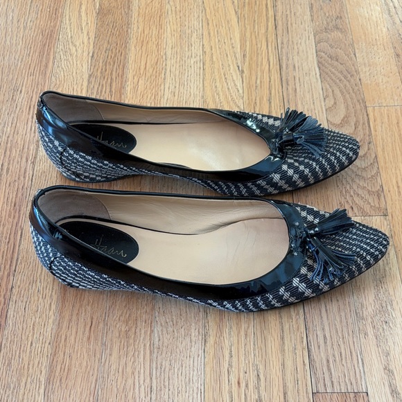 Cole Haan Black and Cream Tassel Flats - Picture 3 of 7